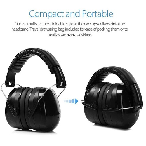 NEW Noise Cancelling Headphones Sound Blocking Ear Muffs Adult Ear Defenders UK - Bild 5 von 14