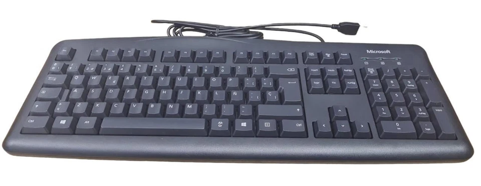 Microsoft Wired 200 USB Keyboard with Number Pad Spanish QWERTY Layout JWD-00035 - Image 4 of 4