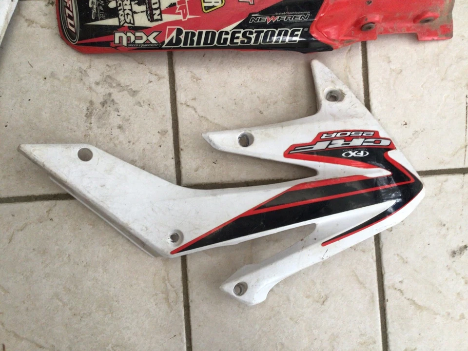 2004 - 2007 HONDA CRF250R CRF250 R ПОДЛИННЫЙ COMP ПЛАСТИКОВЫЙ НАБОР Fender бак оболочки - Изображение 3 из 4