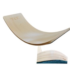 Balance-Board Holz Bewegungsbrett Schaukel Wippe Rutsche Yoga Wackelbrett Filz