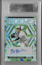 Brandon Barriera 2022 Leaf Metal Auto Prismatic Peacock Proof #1/1