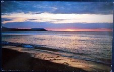 Sunset on Straits of Juan de Fuca, Salish Sea, Pacific Ocean, Canada & the U.S.