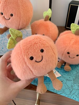 Jellycat Amuseable Fluffy Peach Plush Toy-Valentine's Day gift