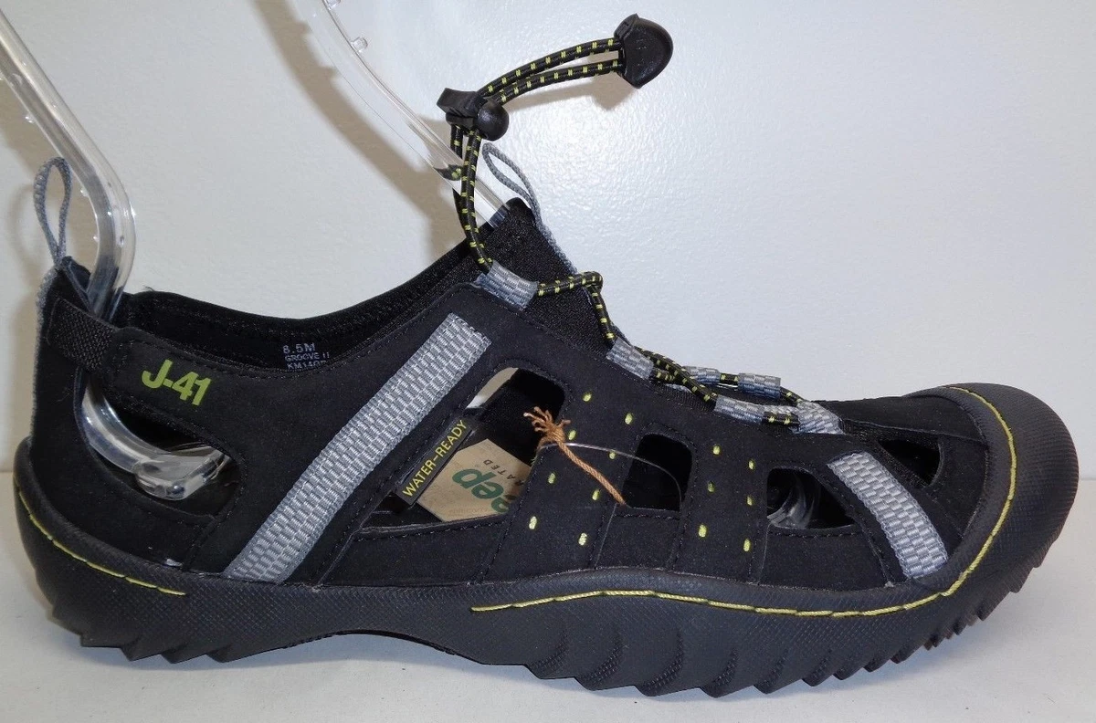 J-41 Sandals Mens 13 Black Slip On Jeep Trail Casual Adjustable Shoes Water J-41 Sandals for Men for sale | eBay main image 3