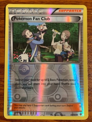 2016 Pokemon XY Generations Reverse Holo Pokemon Fan Club #69 Used