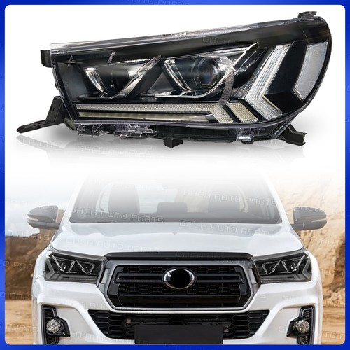 Customized w/ DRL Sequential Turn Full LED Headlight For 2015-2019 TOYOTA HILUX - Picture 4 of 10