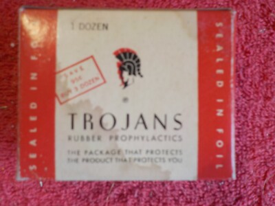 Vintage Trojans  Empty Box  (SB T-2)
