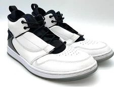 Jordan Concords Mens 10.5 Fadeaway White Black Purple AO1329-100 Basketball