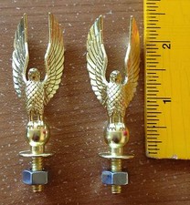 Metal Eagles - Trophy Parts - Crafts - Repurpose - Vintage Look - Hood Ornament