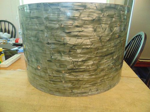 GRETSCH 1960s Vintage 6 Ply 22" Bass Drum Shell with Round Badge EXCELLENT !!! - Picture 7 of 11