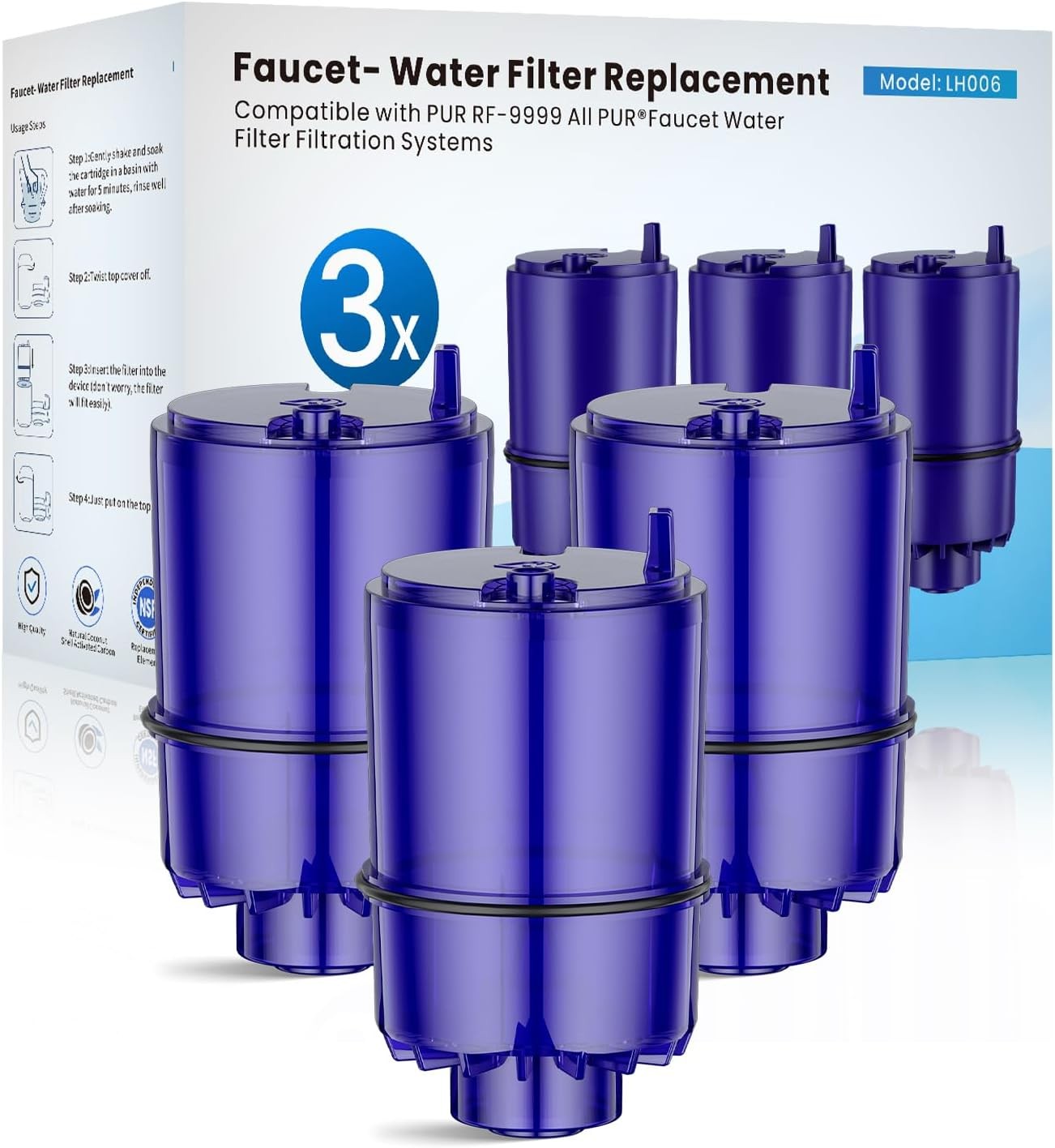 Replacement Fit For All Pur, For Pur Plus Faucet Filtration