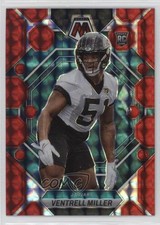 2023 Panini Mosaic Rookies Red Mosaic Prizm Ventrell Miller #374 08z4