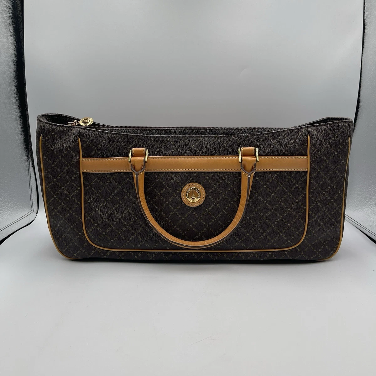 La Tour Eiffel Leather Exterior Brown Bags & Handbags for Women 