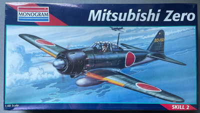 Monogram 5222 Mitsubishi Zero 1:48 Scale Airplane Model Kit 1/48