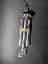 NIB NATURE'S MELODY, WELCOME PINEAPPLE WIND CHIMES BY CARSON W/ BOX/TAG 18" TALL