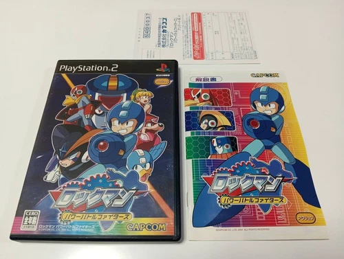 ROCKMAN Power Battle Fighters Megaman PS2 Japan Import Free shipping FedEx DHL