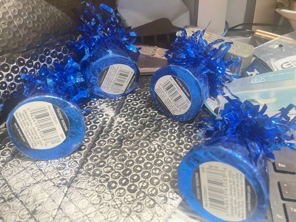 Amscan 4 Globo Azul Peso Fiesta Decoración Banquetes Cumpleaños Duchas GraduaciónR8 Foto 2 de 4