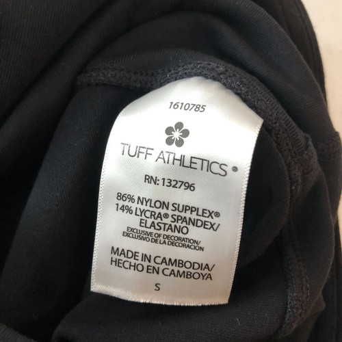 Tuff Athletics Womens Leggings Pockets High Rise Ankle Crop Black S - Picture 4 of 4