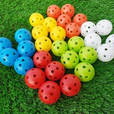 10 Pcs mixed Airflow Hollow Perforated Plastic Golf Practice Training Balls 42mm
