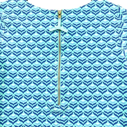 Vineyard Vines girls youth size Medium 10 - 12 blue dress zip up back - Picture 4 of 8