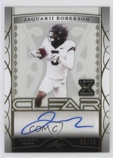 2022 Leaf Trinity Clear Auto Gold 36/75 Jaquarii Roberson #CA-JR2 Auto 1cc7