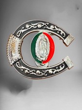 Guadalupe Virgin Western Cowboy Belt Buckle Hebilla Vaquera Virgen De Guadalupe