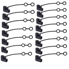 BaaSid Two Pin Plug Replacement Weather Cap,SAE Waterproof Cover Cap Black