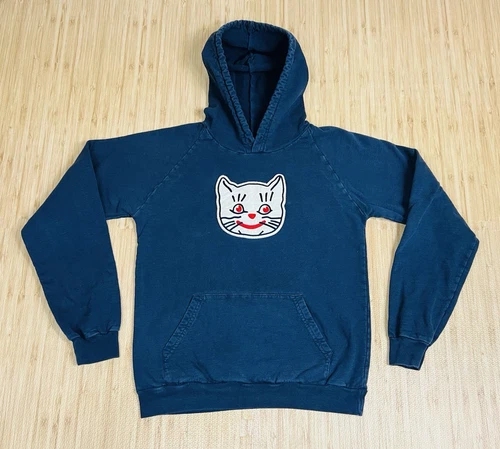 Ebbets Field Vintage Flannels Kansas City Katz Hooded Sweatshirt Size SMALL USA