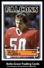 1983 Topps Buddy Curry #17 Atlanta Falcons Rookie NFL Football