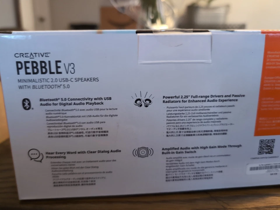 Altavoces Creative Pebble Pro Minimalist 2.0 (MF1710) Foto 3 de 3