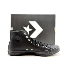 *NEW* Unisex CONVERSE Chuck Taylor ALL STAR HIGH Leather BLACK (A17637C) 👍