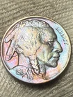 1919 Buffalo Nickel, Gem Lustrousssss AU+++High Grade Toned Nice Color WOW