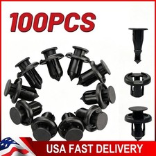 10mm Bumper Clips Hood Fender Fasteners Push Rivets Retainer 100x For Honda NEW