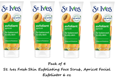 #ad #ad St. Ives Face Scrub Healthy Looking Skin Apricot Face Wash Scrub 6 Oz 4Pack $17.89
