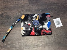 NWT Vera Bradley Your Turn Smartphone Wristlet in Splash Floral Black Blue Red