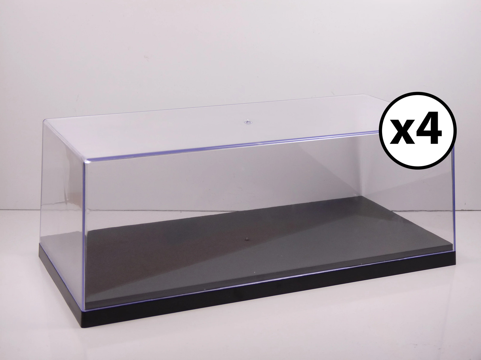 Boîte vitrine 1/18 lot de 4 JUMAJO pour maquette auto et modèle réduit BTE9