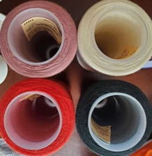 Beachwood Ltd.-Surelock thread cones-dusty pink, natural, scarlet and black-used