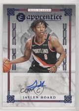 2019-20 Panini Chronicles Apprentice Signatures Blue 32/49 Jaylen Hoard Auto 5y5