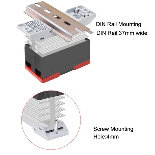 1xSSR Halbleiterrelais DC zu AC3-32VDC Steuerung 24-480VAC 10-120A mit Kühlkörper - Bild 3 von 18
