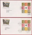 GB 1995 The National Trust Prestige Booklet Pane First Day Covers Fine Condition