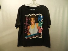Whitney Houston Women’s BLACK T-Shirt Tee Size Medium WHIT NIP