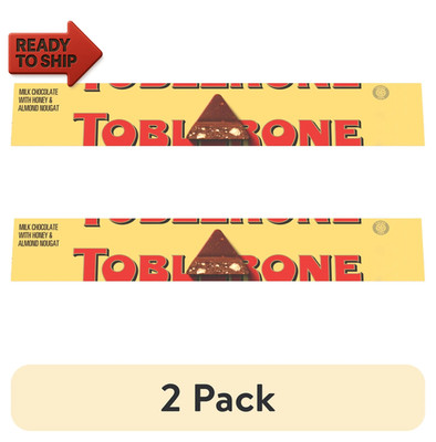 (2 Pack)  Milk Chocolate Bar with Honey and Almond Nougat, 3.52 Oz