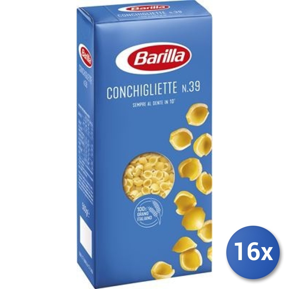 16X Multipack Barilla Semolina 39 Conchigliette 500G