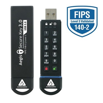 Apricorn ASK3120GB Aegis Secure Key 3.0 120GB USB 3.0 Flash Drive