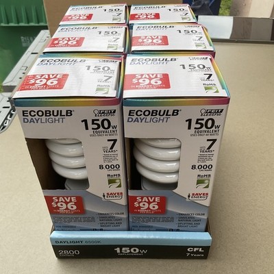 BOX OF 6 FEIT ELECTRIC ESL40TN/D LIGHT BULB (J10A) Day Light / Photo Light 