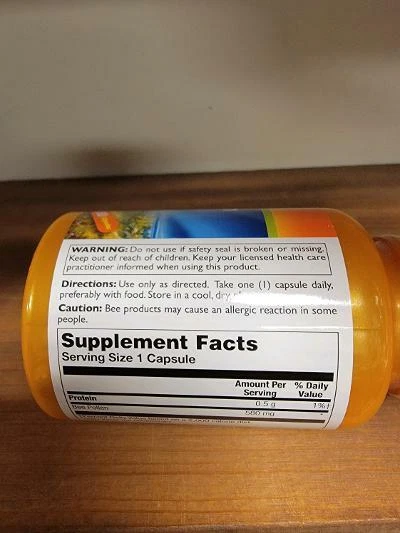 Пчелиная пыльца Thompson 580 мг 100 капсул - Изображение 2 из 3