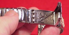 WW 2 Rare -19mm Gemex Stainless  ID Bracelet Opens For 6 Photo Album - Watchband