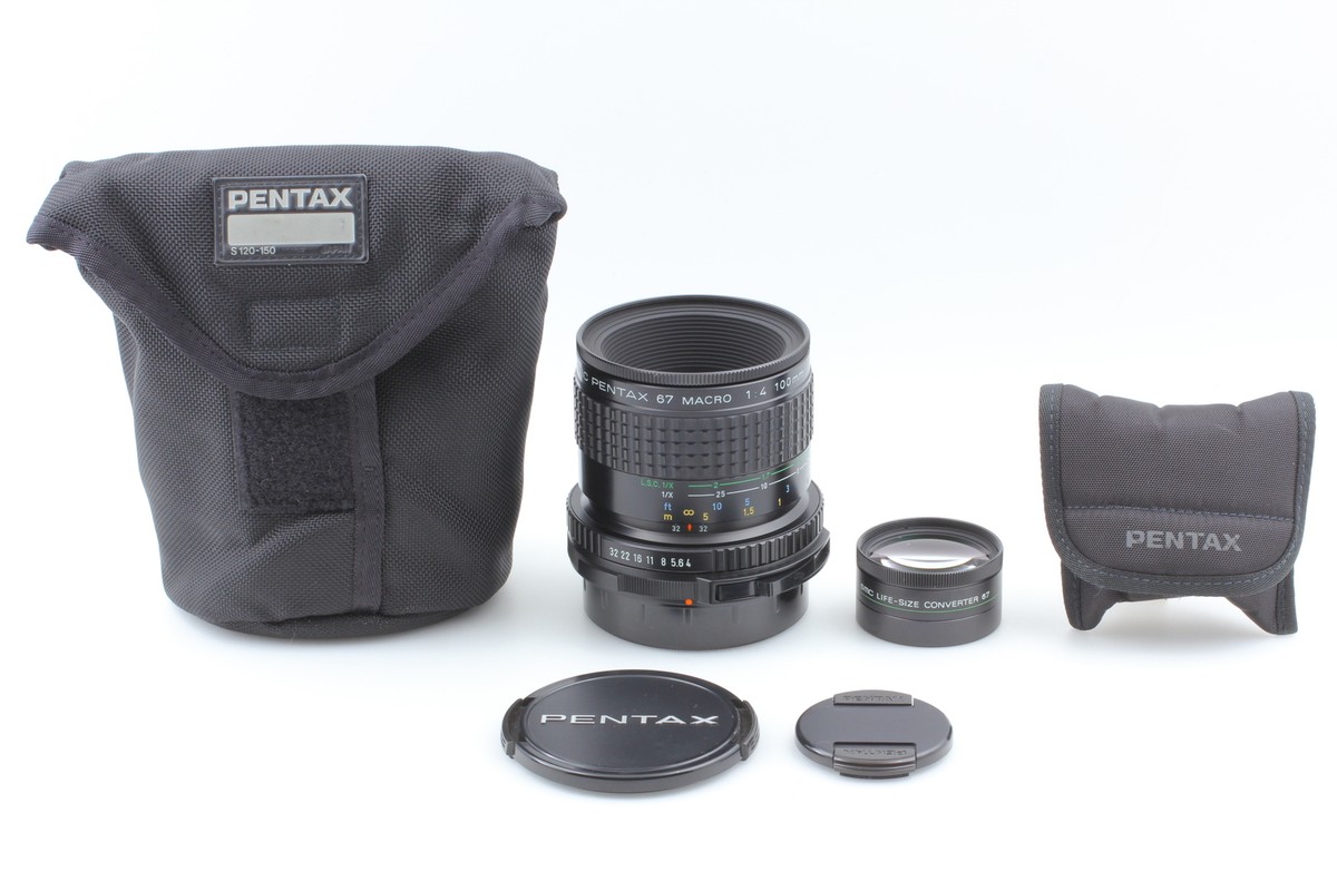TOP MINT w/ Life Size Converter ] SMC PENTAX 67 Macro 100mm