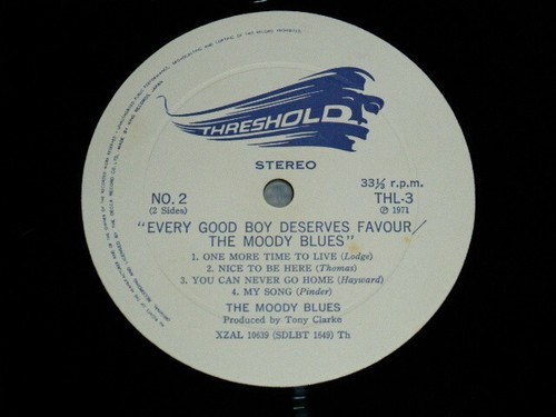 MOODY BLUES Japan 1971 THL-3 LP+Obi EVERY GOOD BOY DESERVES FAVOUR Textured cvr - Imagen 9 de 9