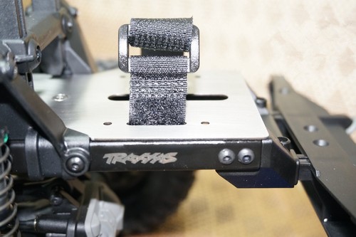 Stainless Steel Rear Extensional Plate With Ribbon Fits Traxxas TRX4 TRX-4 - Imagen 5 de 6